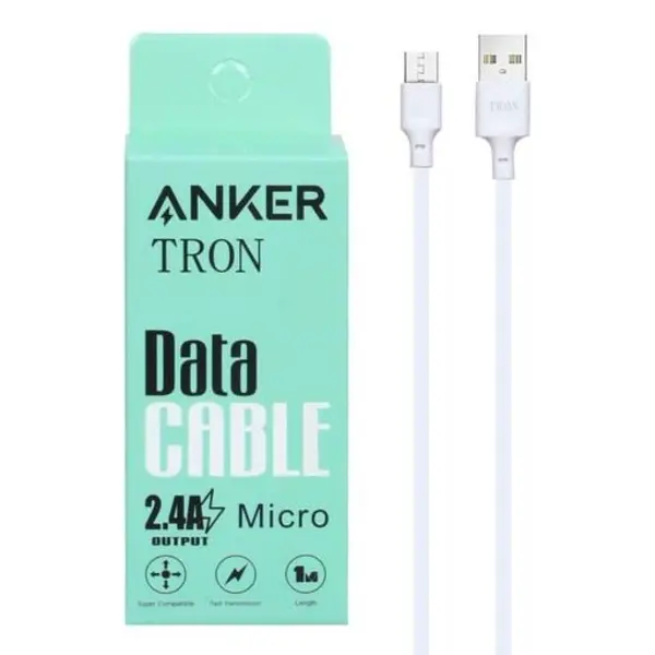 کابل شارژ فست اندروید Anker - سفید