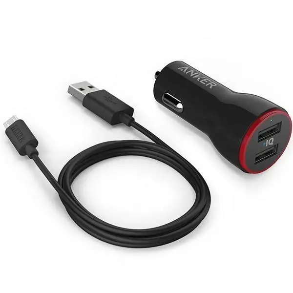 شارژر فندکی انکر مدل B2310 PowerDrive 2 بهمراه کابل شارژ MicroUSB - 4