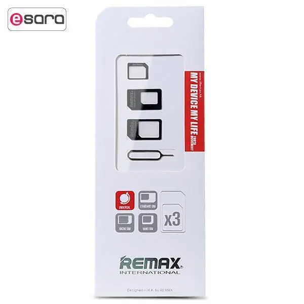 تبدیل سیم کارت های میکرو و نانو به استاندارد ریمکس Remax Micro and Nano SIM Card Adapters - 4