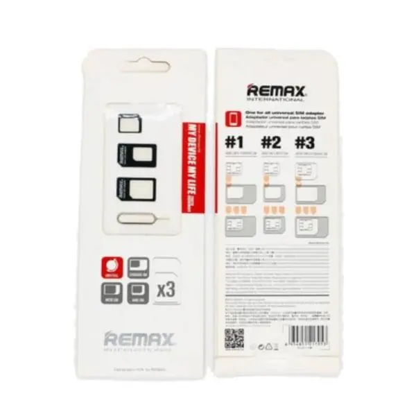تبدیل سیم کارت های میکرو و نانو به استاندارد ریمکس Remax Micro and Nano SIM Card Adapters - 2