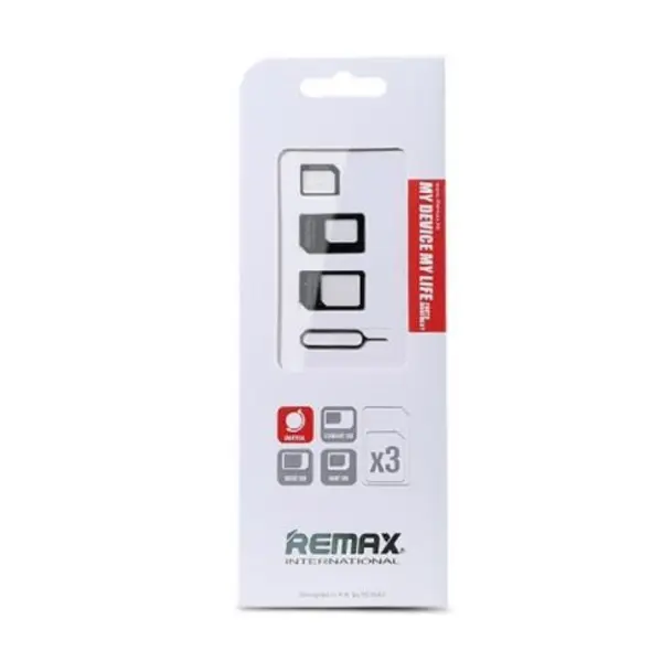 تبدیل سیم کارت های میکرو و نانو به استاندارد ریمکس Remax Micro and Nano SIM Card Adapters