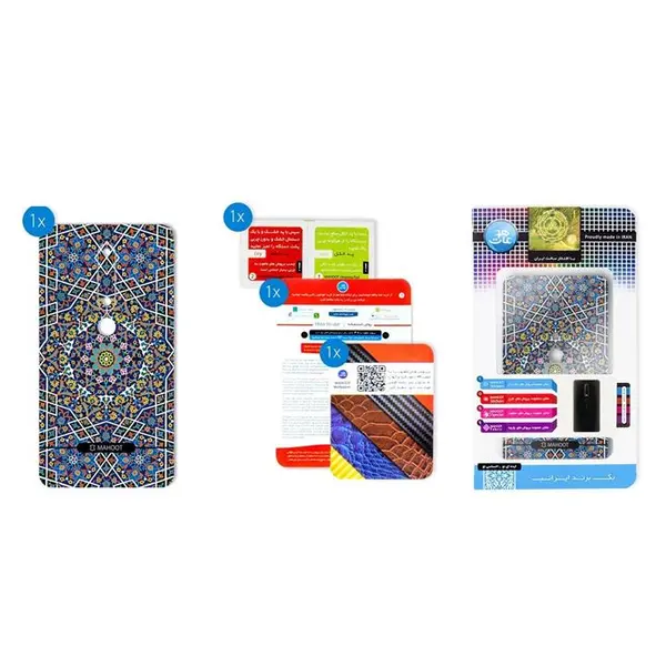 برچسب تزئینی ماهوت مدل Imam Reza shrine-tile Design مناسب برای گوشی Nokia 6/1 - 2