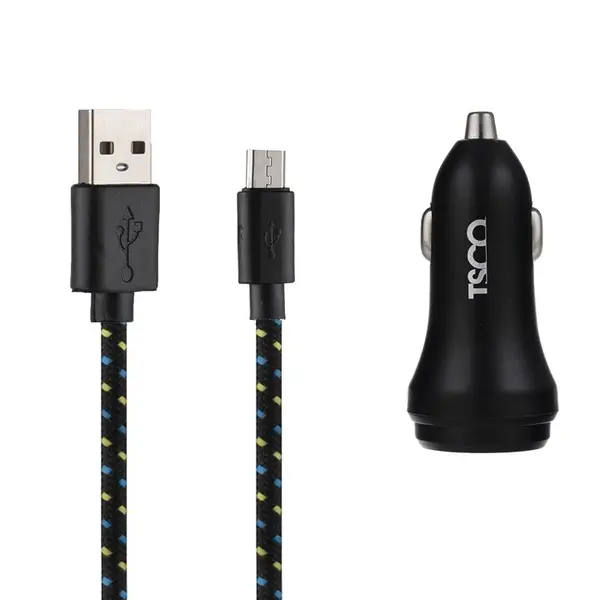 شارژر فندکی تسکو مدل TCG 25 همراه با کابل microUSB TSCO TCG 25 Car Charger With microUSB Cable - 5