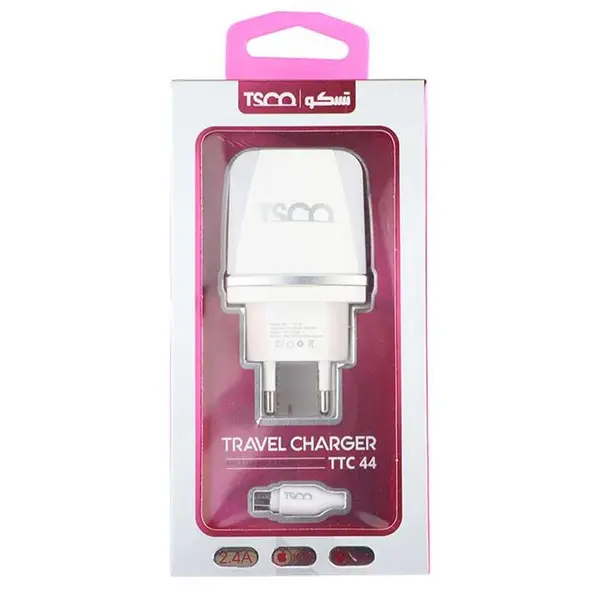 شارژر دیواری TSCO مدل TTC 44 TSCO TTC 44 USB CHARGER - 3