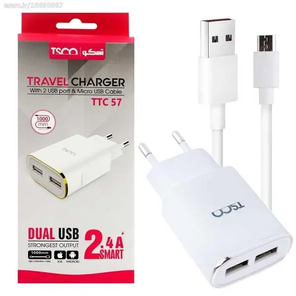 آداپتور TSCO مدل TTC 57 WALL CHARGER TTC 57 - 4