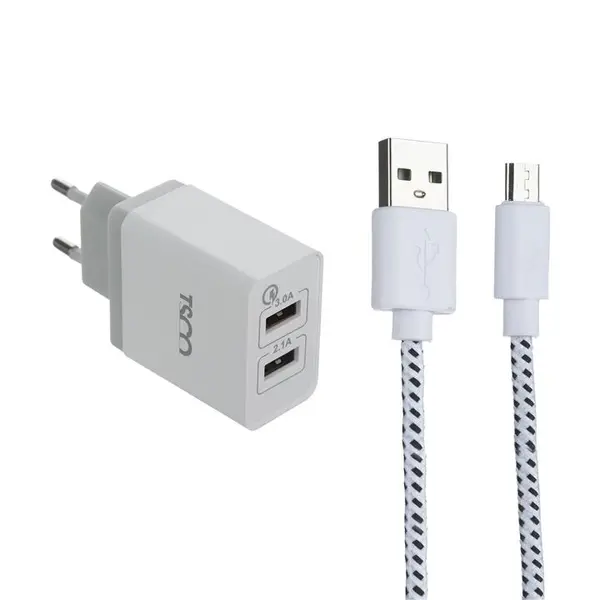 شارژر دیواری مدل TTC 38 TSCO TTC 38 Wall Charger with microUSB Cable - 4