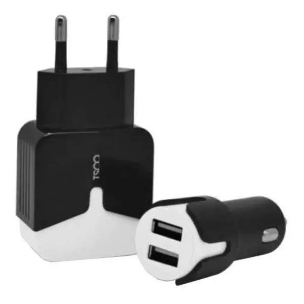 شارژر دیواری تسکو مدل ttc41 به همراه شارژر فندکی Charger TSCO TTC 41 - 3