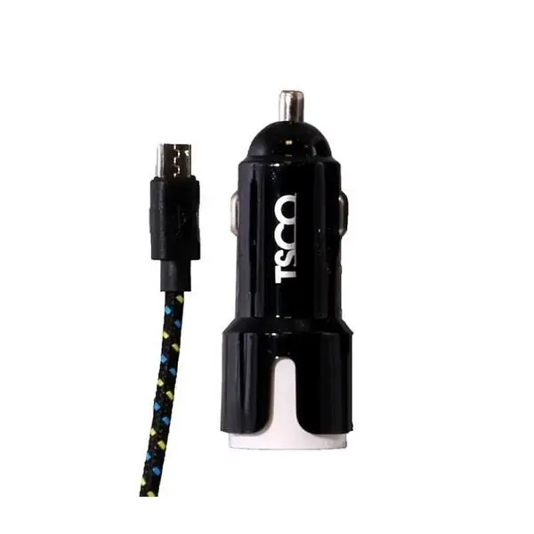 شارژر دیواری تسکو مدل ttc41 به همراه شارژر فندکی Charger TSCO TTC 41 - 2