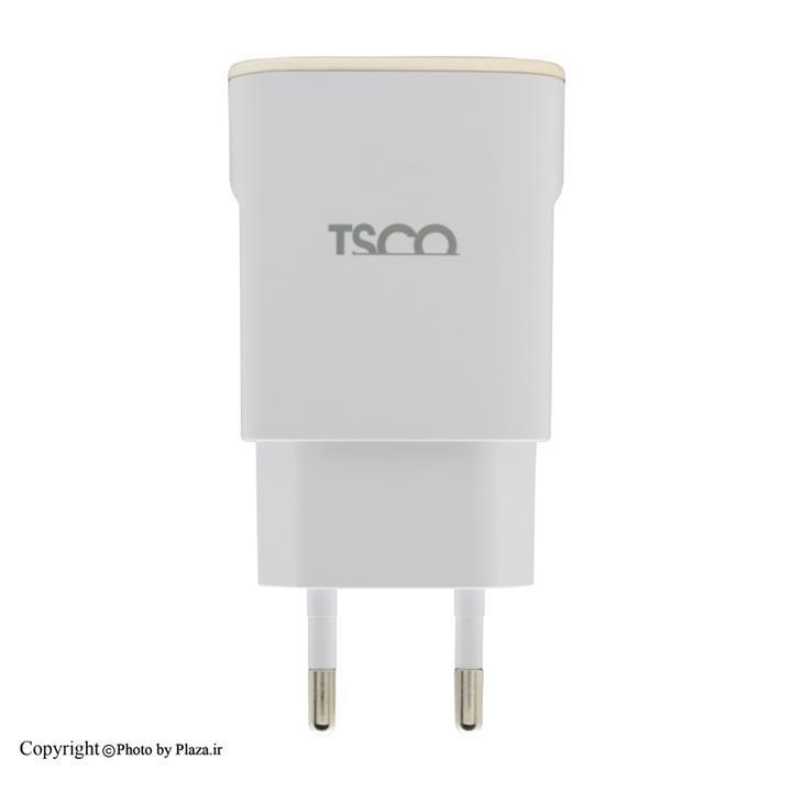 شارژر دیواری دو پورت تسکو مدل TTC 57 همراه با کابل MicroUSB طول 1 متر