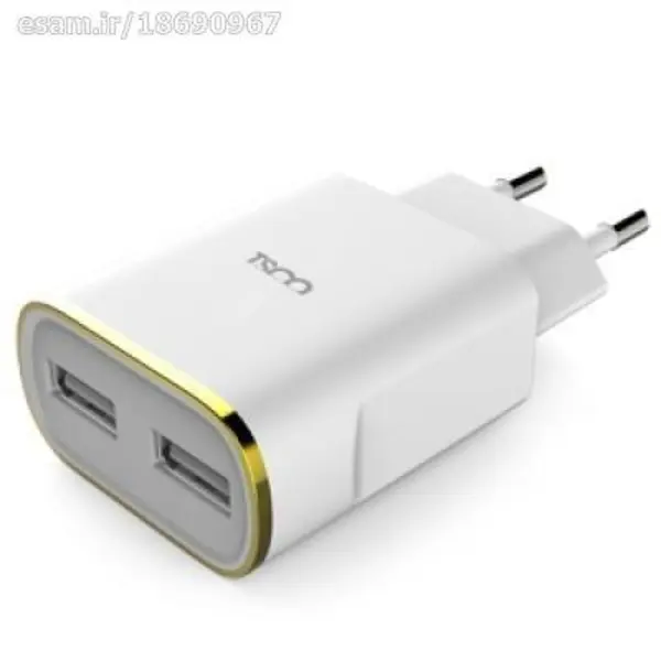 شارژر دیواری دو پورت تسکو مدل TTC 57 همراه با کابل MicroUSB طول 1 متر