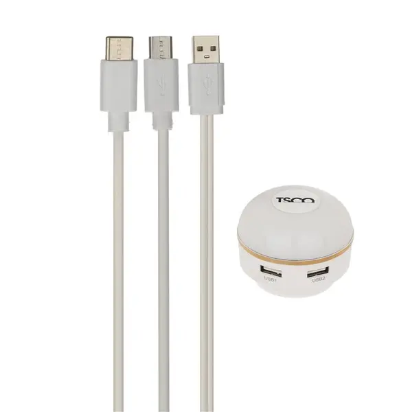 شارژر دیواری تسکو مدل TTC 63 به همراه کابل تبدیل USB-C / micro USB - 2