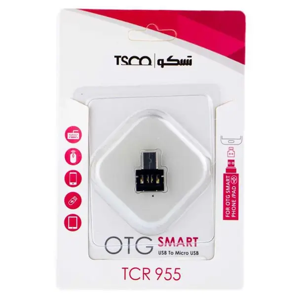 تبدیل USB 2.0 به microUSB تسکو مدل TCR-955 TSCO USB 2.0 to microUSB OTG Adapter - TCR 955 - 4