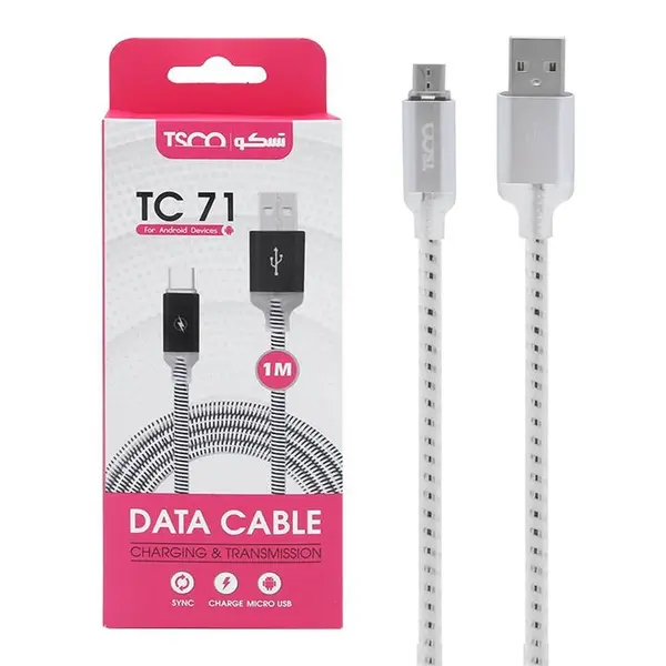کابل شارژر USB به MicroUSB تسکو مدل TC A71 طول 1 متر - 2