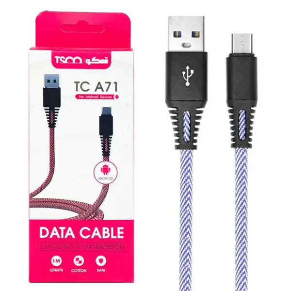 کابل شارژر USB به MicroUSB تسکو مدل TC A71 طول 1 متر - 4