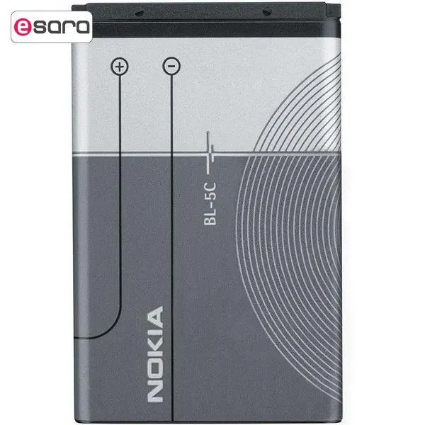 باتری موبایل نوکیا مدل BL-5C با ظرفیت 1020 میلی آمپر ساعت مناسب برای گوشی موبایل Nokia 5C