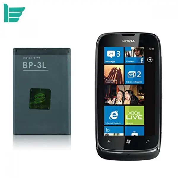 باتری موبایل نوکیا مدل BP-3L - ظرفیت 1300میلی آمپر مناسب موبایل Nokia Lumia 610 - 3