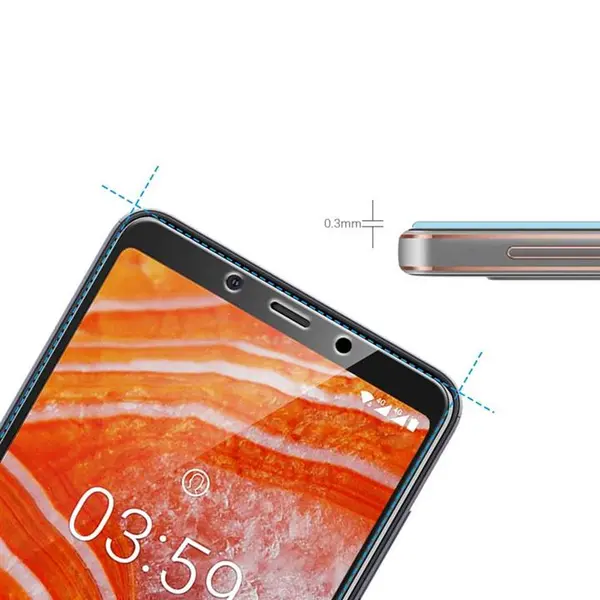 گلس فول و محافظ تمام صفحه گوشی Nokia 3.1 Nokia 3.1 Plus Glass Screen Protector - 3