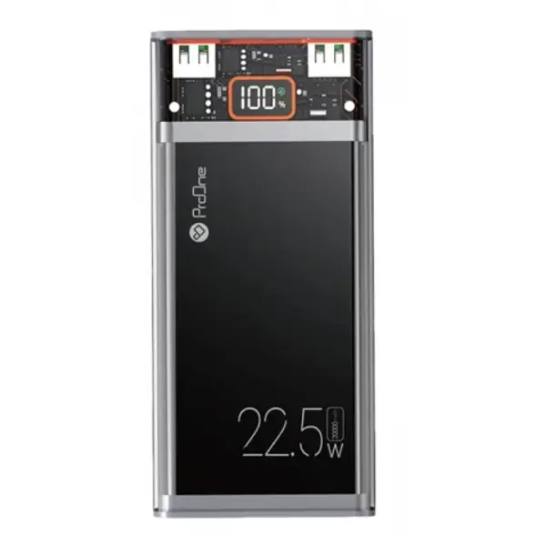 پاور بانک 20000 میلی آمپر ساعت ProOne مدل PPB5208 ProOne PPB5208 22.5W Power Bank 20000mAh
