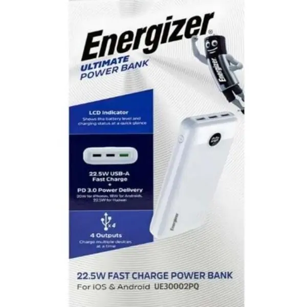 پاور بانک فست شارژ 30002PQ energizer