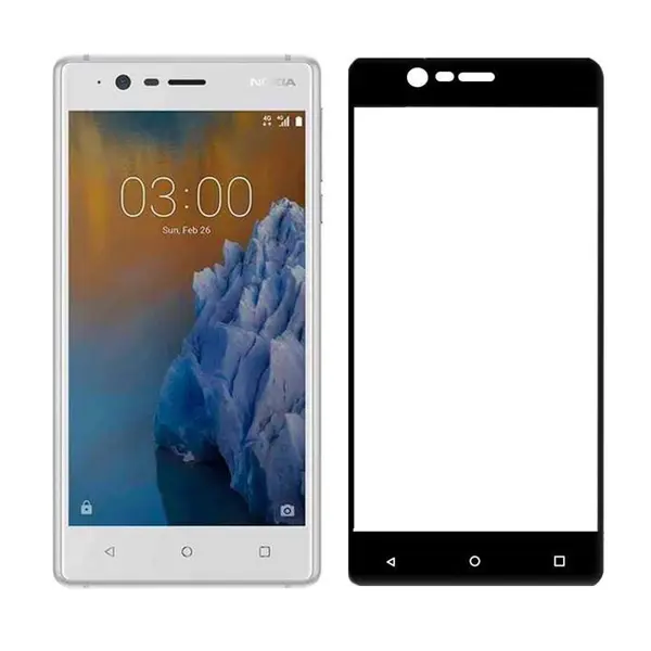 گلس محافظ تمام صفحه گوشی نوکیا 3 – Nokia 3 - 4