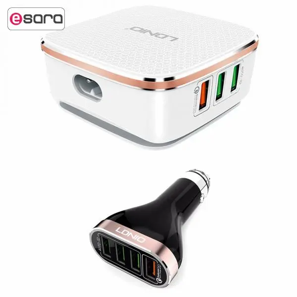 شارژر رومیزی 6 پورت الدینیو مدل A6704 LDNIO A6704 6 Port Desktop Charger - 2