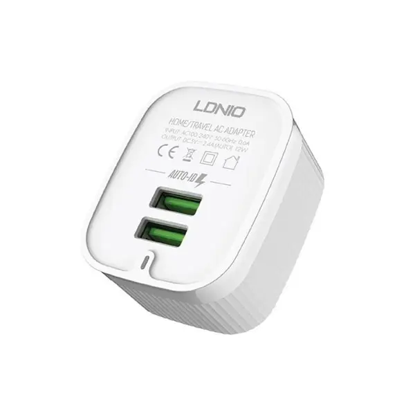 شارژر دیواری الدینیو مدل A201 به همراه کابل MicroUSB - 3