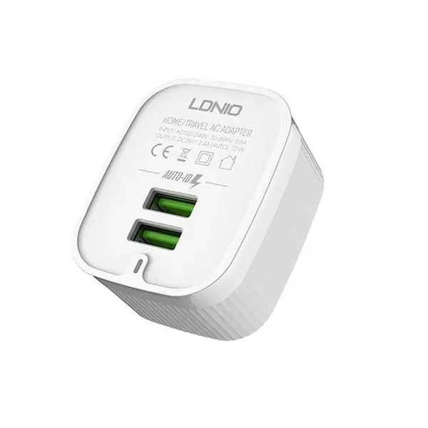 شارژر دیواری الدینیو مدل A201 به همراه کابل MicroUSB - 4