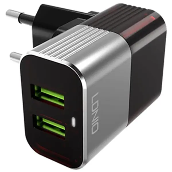 شارژر دیواری الدینیو مدل A2206 همراه با کابل میکرو USB LDNIO A2206 DUAL USB CHARGER WITH MicroUSB CABLE - 5
