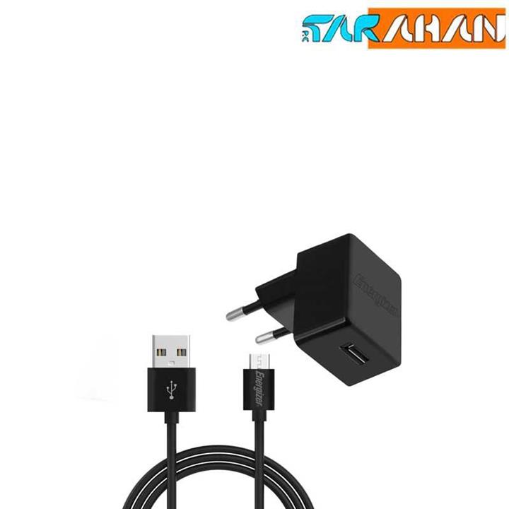 انرجایزر شارژر دیواری انرجایزر مدل ACA1AEUCMC3 به همراه کابل تبدیل microUSB