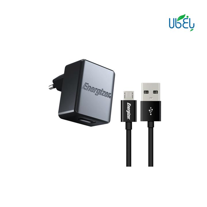 انرجایزر شارژر دیواری انرجایزر مدل ACA1AEUCMC3 به همراه کابل تبدیل microUSB