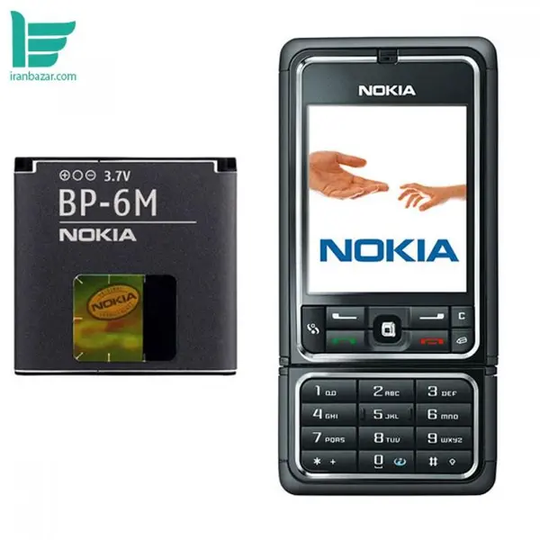 باتری موبایل نوکیا مدل BP-6M با ظرفیت 1100 میلی آمپر - مناسب گوشی موبایل Nokia N73 - 5
