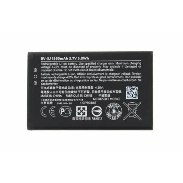 باتری موبایل مدل BV-5J با ظرفیت 1560mAh مناسب برای گوشی موبایل لومیا 435 Battery BV-5J Nokia Lumia 435 - 4