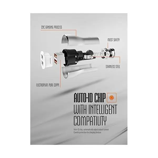 شارژر فندکی الدینیو مدل C407Q - 2