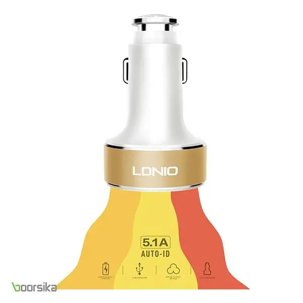 شارژر فندکی الدینیو C501 LDNIO C501 Car Charger With Micro Cable - 4