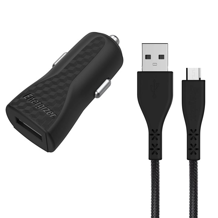 شارژر فندکی انرجایزر مدل DC1ALMCM به همراه کابل MicroUSB