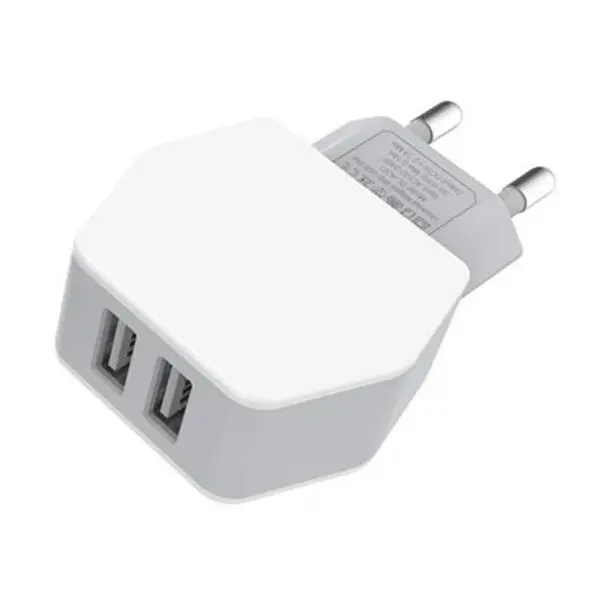 شارژر دیواری دو پورت الدینیو مدل DL-AC61 LDNIO DL-AC61 2.4A Dual USB Wall Charger - 3