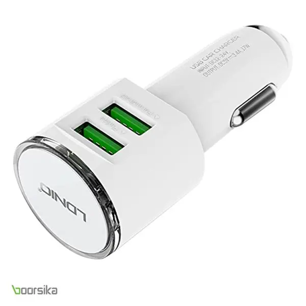شارژر فندکی الدینیو مدل DL-C29 LDNIO DL-C29 Car Charger microusb