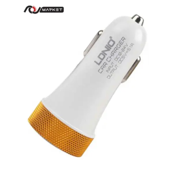 شارژر فندکی الدینیو مدل DL-C50 همراه با کابل لایتنینگ LDNIO DL-C50 Car Charger With Lightning Cable - 2