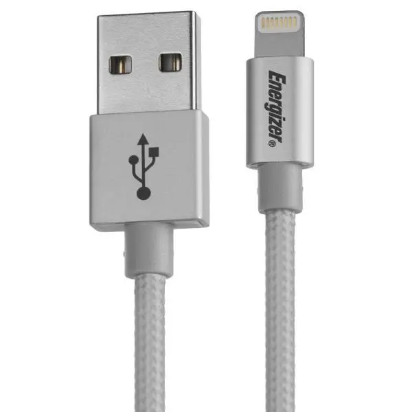 کابل شارژر لایتنینگ Energizer USB To Lightning Cable Cable: Energizer Hightech USB To Lightning 1.2m - 5