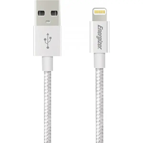 کابل شارژر لایتنینگ Energizer USB To Lightning Cable Cable: Energizer Hightech USB To Lightning 1.2m - 3