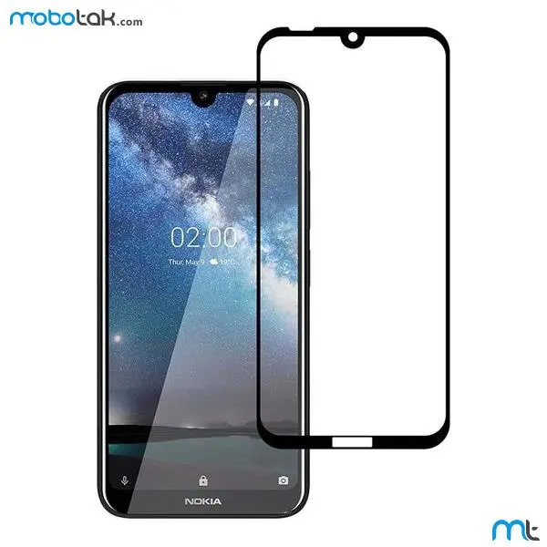 گلس نوکیا full glue glass nokia 2.2 تمام صفحه و تمام چسب Full Glass Screen For Nokia 2.2 - 3