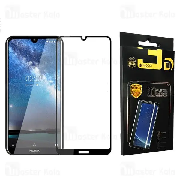 گلس نوکیا full glue glass nokia 3.2 تمام صفحه و تمام چسب Nokia 3.2 Full Cover Glass Screen Protector - 2