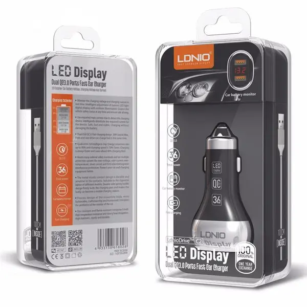 شارژر فندکی فست LDNIO C2 QC3 LDNIO C2 Car Charger - 4