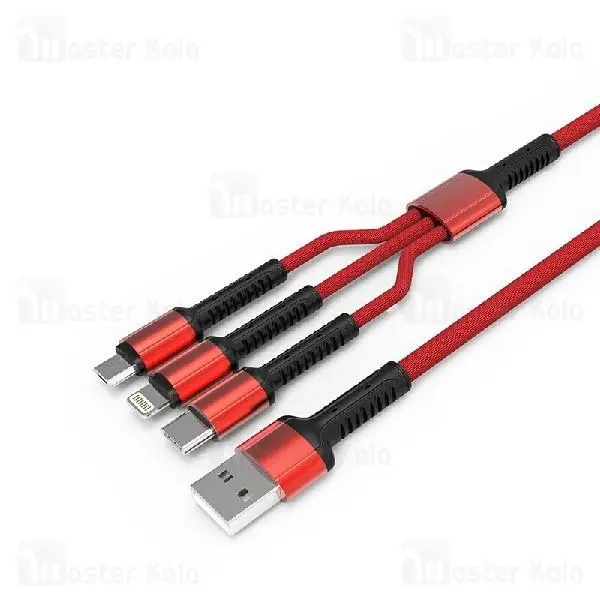کابل شارژ سه سر الدینیو LDNIO LC-93 3 in 1 Charge Cable توان 3.5 آمپر - 2