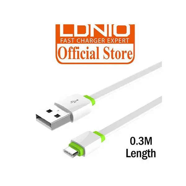 کابل تایپ سی الدینیو LDNIO XS-073 Type- به طول 30 سانتی متر - 5