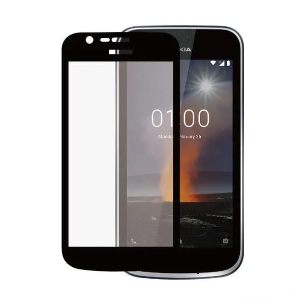 محافظ صفحه شیشه ای تمام صفحه تمام چسب Nokia 1 Nokia 1 Plus Full Cover Glass Screen Protector - 4