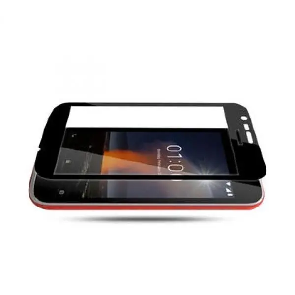 محافظ صفحه شیشه ای تمام صفحه تمام چسب Nokia 1 Nokia 1 Plus Full Cover Glass Screen Protector - 3