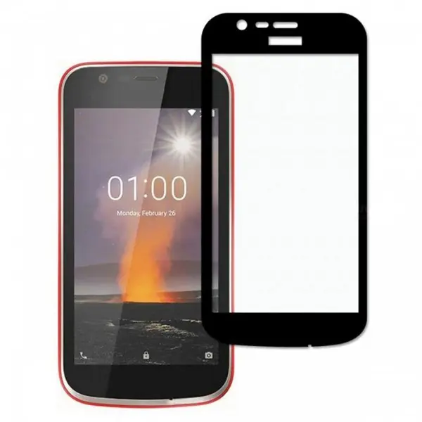محافظ صفحه شیشه ای تمام صفحه تمام چسب Nokia 1 Nokia 1 Plus Full Cover Glass Screen Protector - 5