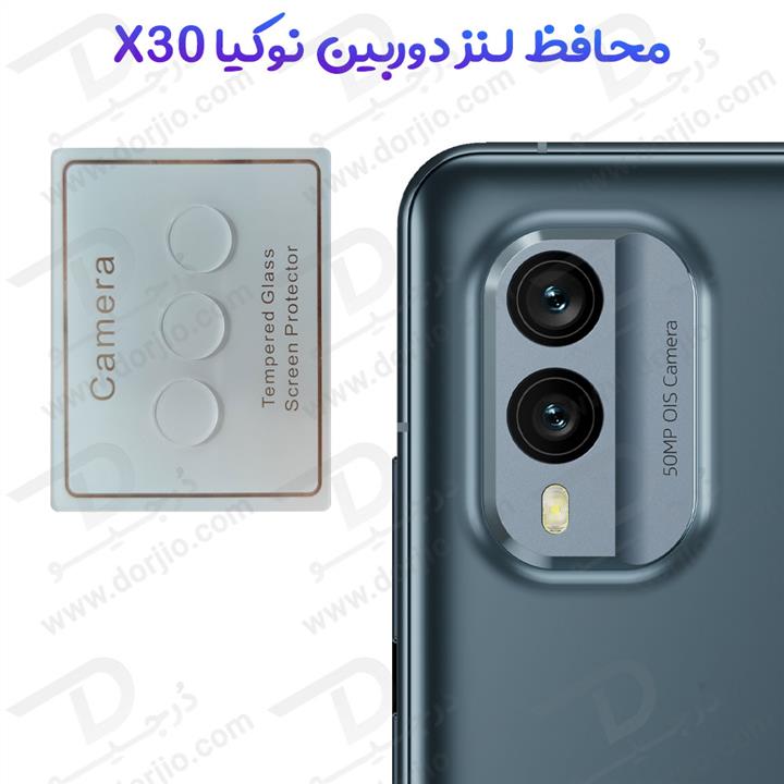 گلس لنز شیشه‌ ای دوربین Nokia X30