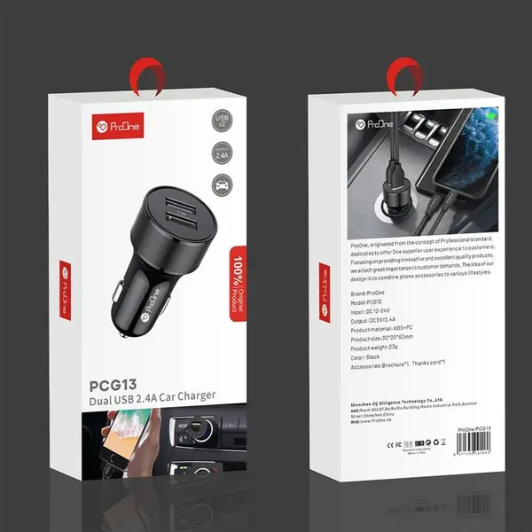 شارژر فندکی پرووان مدل PCG13 PCG13 Car Charger - 2